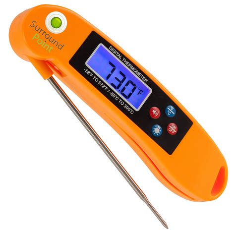 5 degree Celsius); No more leaning over a hot grill, just seconds make all the difference between perfectly cooked instead of overcooked. . Best food thermometer